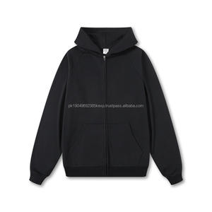 H5515 <b>Hoodies</b> Manufacturer Wholesale Custom 400 Gsm Cotton Blends <b>Zip</b> <b>Up</b> <b>Hoodies</b> Oversized <b>Hoodies</b> For Men For Women - Product Image 2