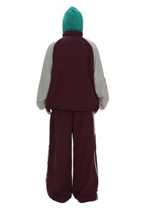 Custom Unisex Oversized Windbreaker Tracksuit Baggy Style Top Quality Streetwear Set Men Women OEM Manufacturer - Product Image 5