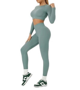 Ensemble de yoga pour femmes, dernier style, faible MOQ, vente directe d'usine, ensemble de yoga de haute qualité avec service OEM, nouveau design - Product Image 4