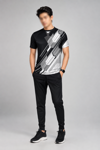 เสื้อยืดพิมพ์ลายซับลิเมชั่นสำหรับผู้ชาย เสื้อกีฬาพิมพ์ลายทั้งตัว สำหรับชุดทีมและฝึกซ้อมฟิตเนส - Product Image 2