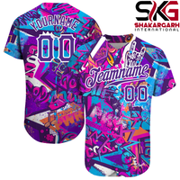 Maillot de baseball personnalisé en polyester avec impression du nom et du numéro de l'équipe, fermeture à boutons, vêtements de sport pour hommes, femmes et jeunes, uniforme de softball