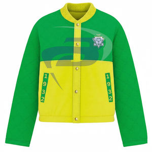 Chi Eta phi เสื้อแจ็คเก็ตแบบมีลายปักคุณภาพสูงเสื้อแจ็กเก็ตตัวนอกผ้าสองชั้นสำหรับผู้หญิงสามารถปรับแต่งโลโก้ได้ - Product Image 1