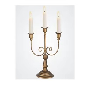 Candélabre en métal à 5 bras pour la maison, design élégant, décoration intérieure - Product Image 4