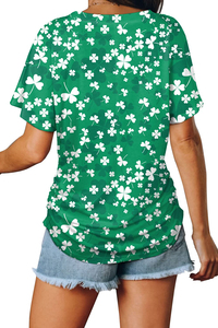 T-shirts décontractés pour femmes grande taille en toile 100 % polyester de haute qualité, col en V, motif uni, personnalisables, anti-boulochage, séchage rapide - Product Image 4