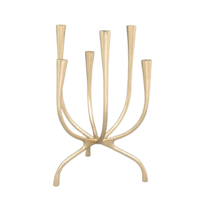 Porte-bougie personnalisé de haute qualité avec finition couleur or, décoration de fête pour les événements à domicile et la décoration de table de mariage - Product Image 2