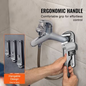 Juego de 3 Llaves Ajustables Ergonómicas de Alta Resistencia de Aluminio para Tuberías Rectas, Llaves de Boca de 10'', 14'' y 18'' para Fontanería - Product Image 3
