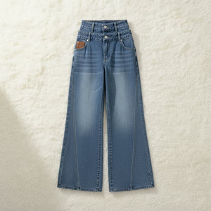 Bulk Women Utility Cargo Jeans Relaxed Fit Denim Pants for Urban Fashion Retail Programs Low MOQ Low MOQ - Product Image 6