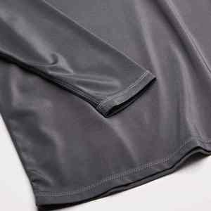 เสื้อรัดรูปแขนยาวคอกลมแบบใหม่ OEM รับผลิตตามสั่ง ป้องกันการเสียดสี ป้องกันอันตราย สำหรับผู้ชาย เล่นกีฬา - Product Image 4