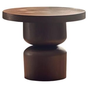 Table d'appoint en bois moderne, meuble élégant fait main, support décoratif au design compact pour salon, chambre et décoration intérieure - Product Image 4