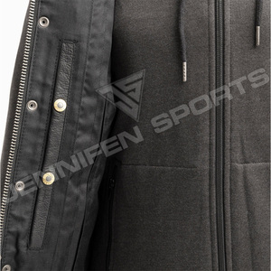 Gilet en cuir pour homme sur mesure, tendance, avec capuche, pour moto – Achetez un gilet en cuir pour moto - Product Image 5