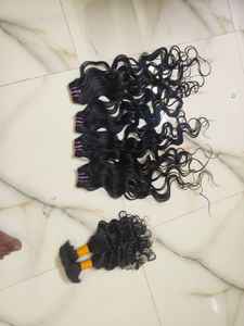 Extensiones de Cabello Indio Virgen de Templo de Donante Único de 28 Pulgadas, Saludables y sin Enredos, con Ondas Profundas, Longitud Estirada de 10-36 Pulgadas - Product Image 3