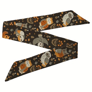Pañuelo Delgado de Seda Satinada de Lujo con Estampado Paisley, Diadema Larga y Estrecha, Cinta para el Cabello, Decoración para Bolsos - Product Image 5