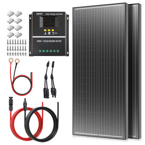 Sistema Completo de Energía Solar, Kit de Panel Solar de 200W de Tamaño Personalizado con Tecnología Tipo N para Caravanas y Autocaravanas - Product Image 1