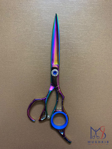 กรรไกรตัดผมมืออาชีพ สแตนเลส ใบมีดตรง หลายสี - Product Image 5
