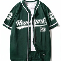 Maillot de baseball personnalisé tendance pour homme, tricoté, col rond, impression par sublimation, uniforme sportif