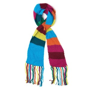 Chunky Plan Color <b>Kitted</b> Acrylic Long <b>Knitted</b> <b>Scarf</b> with Camouflage and Fox Design Colorful Stripes for Women <b>knitted</b> scarfcolor - Product Image 3