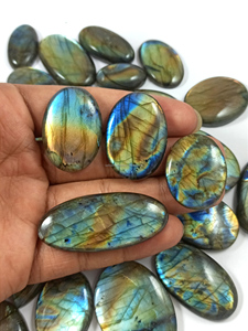 Cabochon de Labradorite Polie de Haute Qualité, Pierre Semi-Précieuse Naturelle pour la Fabrication de Bijoux DIY - Product Image 4