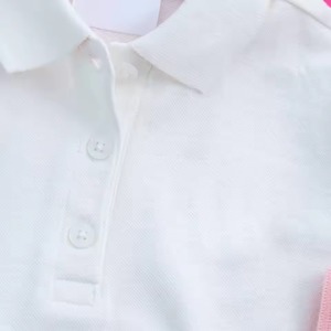 Polo Premium para Niñas, Camiseta de Punto de Algodón Suave Estampada, Fabricante al por Mayor, Transpirable, Sólida, Manga Larga, Casual y Elegante - Product Image 3