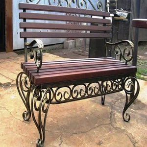 Handcrafted Wrought Iron Table and Chairs Decorative Patio Furniture for Villas Cafes and Luxury Resorts - Product Image 2