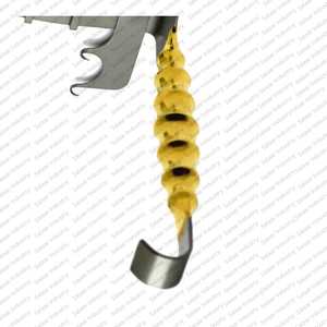 Retractor Abdominal Premium Saldanha Solz de 4 Puntas Afiladas, Longitud de la Hoja 16cm, 23.5cm con Fibra Óptica y Tubo de Succión - Product Image 6