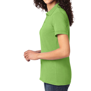 Camiseta de algodón de manga corta para mujer, cuello redondo, lisa, suave, con logo personalizado, ropa de moda, venta al por mayor, camiseta para mujer - Product Image 3