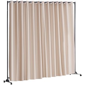 Divisorio Portatile 8x10 Piedi con Ruote, Design Semplice, Schermo per Privacy in Ufficio, Divisorio con Supporto - Product Image 1