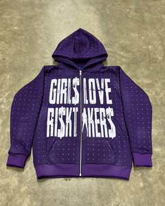 Custom Oversized <b>Zip</b> <b>Up</b> <b>Hoodie</b> Unisex Heavyweight Streetwear <b>Graphic</b> Sleeve Embroidery Full Zipper Private Label Wholesale - Product Image 2