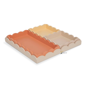 Plateau de service personnalisé KV NATURAL HOME en MDF laqué vietnamien, moderne, poli, multifonctionnel, de qualité commerciale, à motifs géométriques - Product Image 4