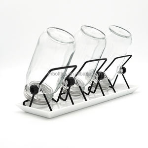 Vente en gros de bocaux Mason à germination noir blanc avec couvercles en acier inoxydable 304 pour haricots et graines Support pliable en acier inoxydable - Product Image 6