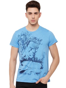 Camiseta de manga corta de alta moda para hombre, estampado personalizado, 100% algodón, prelavado, directo de fábrica desde India - Product Image 3
