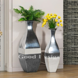 <b>Unique</b> Good Design GD66 Modern Wooden and Metal Table <b>Vase</b> Minimalist Luxury Home Decor White - Product Image 3