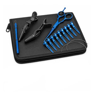 Kit d'accessoires pour extensions de cheveux en acier inoxydable, outils d'installation de cheveux, crochet de tissage, extension de cheveux professionnelle de précision - Product Image 2