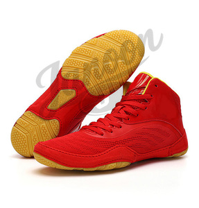 รองเท้าชกมวยโลโก้สั่งทำได้ รองเท้าบู๊ทชกมวยประสิทธิภาพสูง น้ำหนักเบา สำหรับใช้ในยิมและเวที รองเท้าชกมวยสำหรับฝึกซ้อม น้ำหนักเบา - Product Image 6