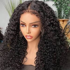 Perruque en cheveux brésiliens Remy de qualité supérieure, texture crépue naturelle, avec ligne de cheveux définie, mèches douces, bords en C, double trame machine, toutes couleurs - Product Image 2