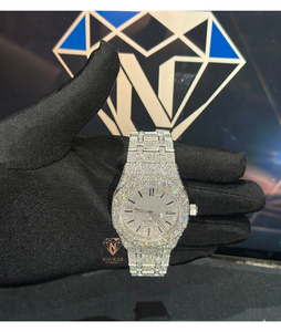 Customized Design Luxury Men's <b>Watch</b> Fashion Style Inlaid with Moissanite Diamond High Quality Mechanical <b>Watch</b> - Product Image 4
