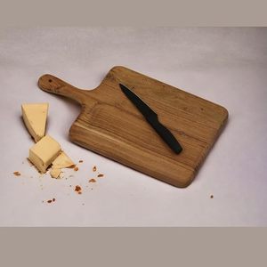 Planche à découper en bois avec poignée, planche à découper de cuisine durable pour légumes, fruits, viande - Product Image 6