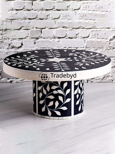 Soporte para Pastel con Incrustaciones de Hueso Artesanal, Elegante Soporte de Presentación de Postres Hecho a Mano por Tradebyd para Eventos en el Hogar - Product Image 4