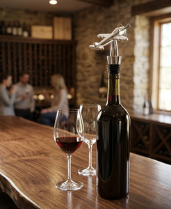 Airplane Stainless Steel Eco-Friendly Novelty Bar Accessories Bottle <b>Stopper</b> & Pourer - Product Image 4