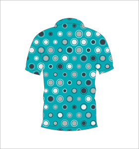 Camisa Polo con Patrón de Puntos Verde Azulado para Hombre, Manga Corta, Casual, con Botones, de Secado Rápido, Ropa Deportiva de Verano - Product Image 5