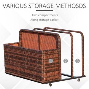 Carrito de Almacenamiento con Caja de Almacenamiento, Solución de Organización Versátil - Product Image 3