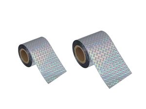 Cinta Repelente de Aves Prism Diamond de 2 Pulgadas x 46m para Jardines (Paquete de 2, Plateado) - Product Image 3