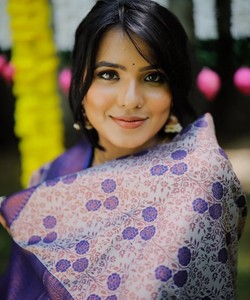 Ensemble haut et bas en jacquard fantaisie avec dupatta, tenue de fête, prix de gros, vêtement ethnique bleu - Product Image 3