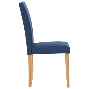 Elegant Modern Solid Malaysian Oak Legis and Upholstered Fabric Dining <b>Chair</b> for Home Hotel <b>Small</b> Apartment - Product Image 2