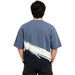 T-shirts oversize pour hommes en tissu de style premium, tendance, décontractés, coupe moderne et décontractée, doux - Product Image 5