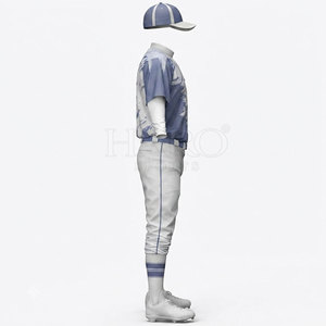2026 Trendy Baseball Uniform Set With Customized Name And Logo <b>On</b> Jersey For Team Training And Matches - Product Image 3