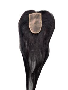 Topper de cheveux humains 2x5 en dentelle pour femmes - Cheveux indiens Remy naturels, ondulations Water Wave et Deep Wave Taz Hair BD - Product Image 2