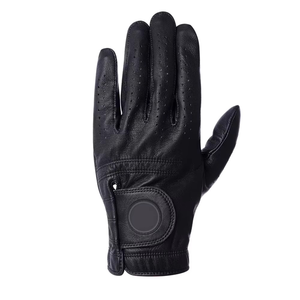 Custom Brand <b>White</b> Full Finger Golf Glove PU Leather Breathable Design Right Hand Unisex Sports Use Hook Loop Closure NSL-343 - Product Image 4