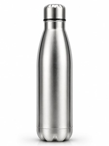 Bouteille d'eau en acier inoxydable avec bouchon à vis et large ouverture - Product Image 6