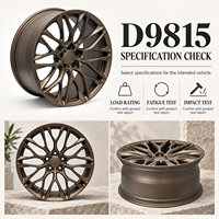 Jantes forgées 10 branches en Y séparées, finition bronze mat, 18, 19, 20 pouces, 5x114.3, 5x120 pour Tesla Model 3, Model Y, véhicules électriques, légères