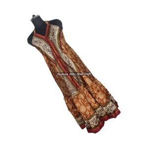 Nuevo Vestido Maxi de Seda Vintage Indio para la Playa, Vestido Largo con Volantes para Mujer, Vestido Maxi al por Mayor, Vestido Elegante para Cena - Product Image 3